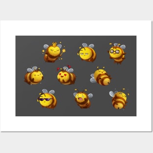 Funny Bees Posters and Art